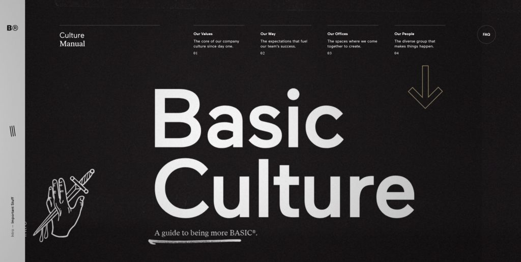 Bold Typography Design Example